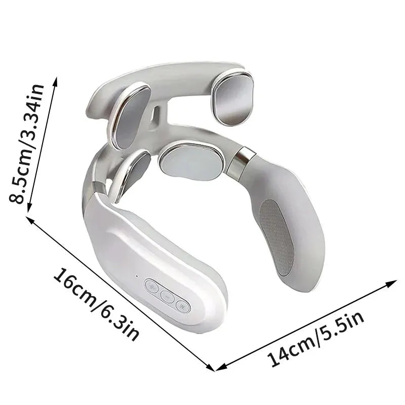 4-Head Neck Massager with Heat & Vibration