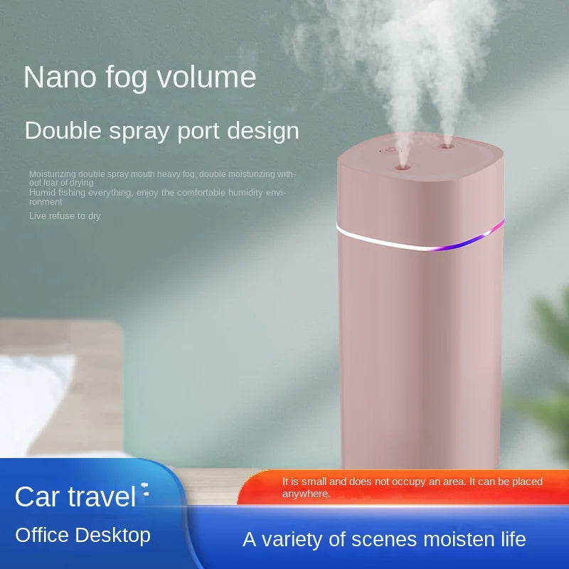Dual-Nozzle USB Humidifier | 600ml/H