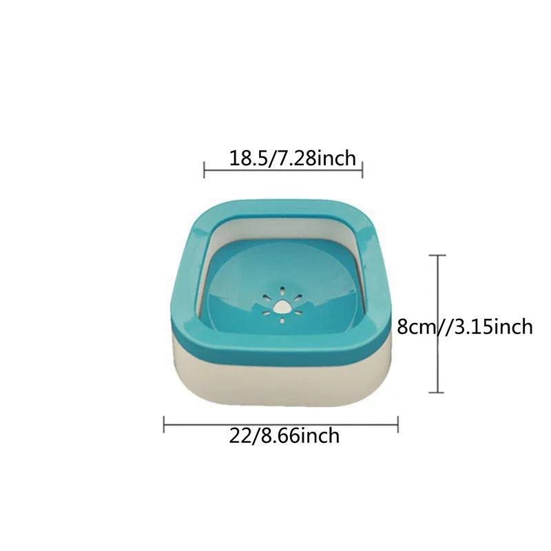 Anti-Splash Dog Water Bowl 1L – No-Spill Pet Drinking Bowl