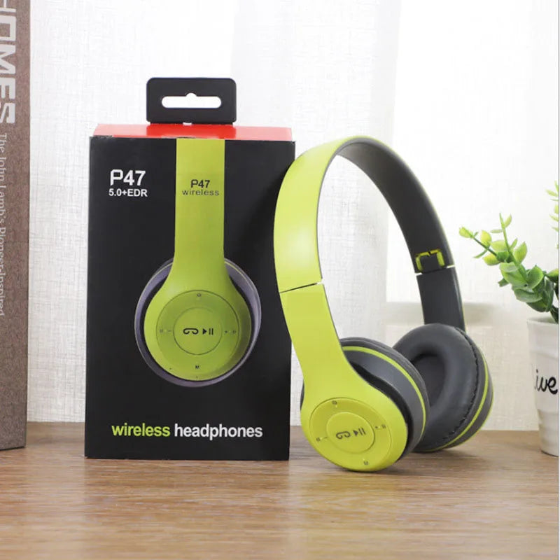 P47 Bluetooth 5.0 Foldable Wireless Headphones