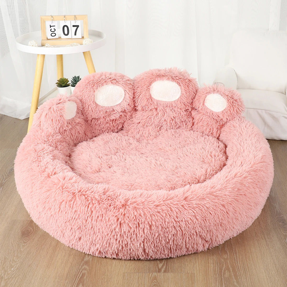 Fluffy Winter Dog Bed – Large Cozy Pet Sofa