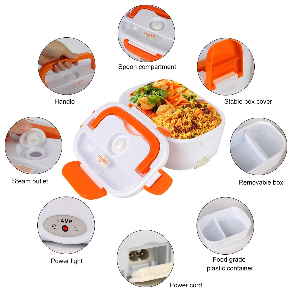 Electric Heated Lunch Box 12V/220V