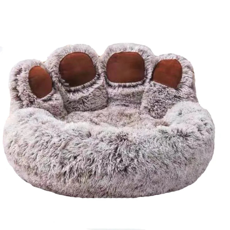 Fluffy Winter Dog Bed – Large Cozy Pet Sofa