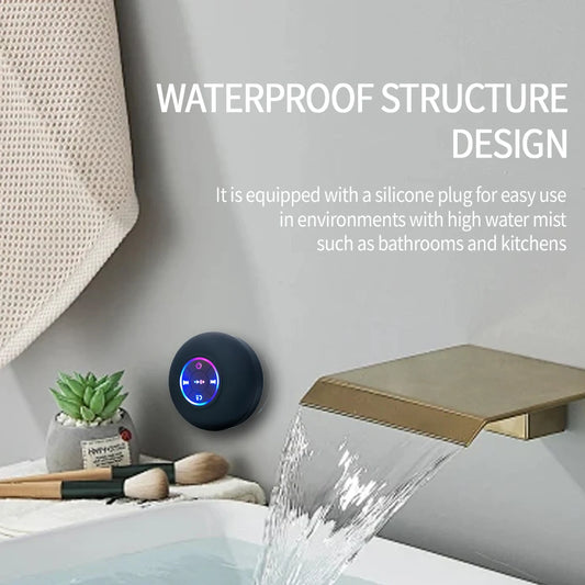 Portable LED Bluetooth Speaker | Waterproof Suction Cup Sound Box