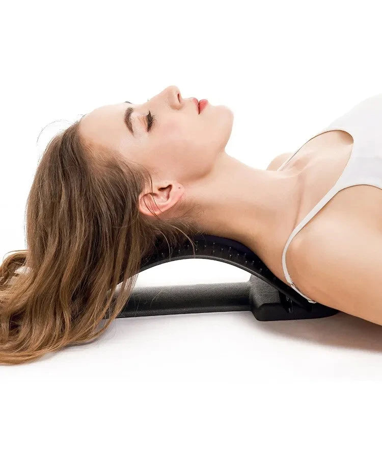 Adjustable Back Stretcher & Lumbar Spine Massager