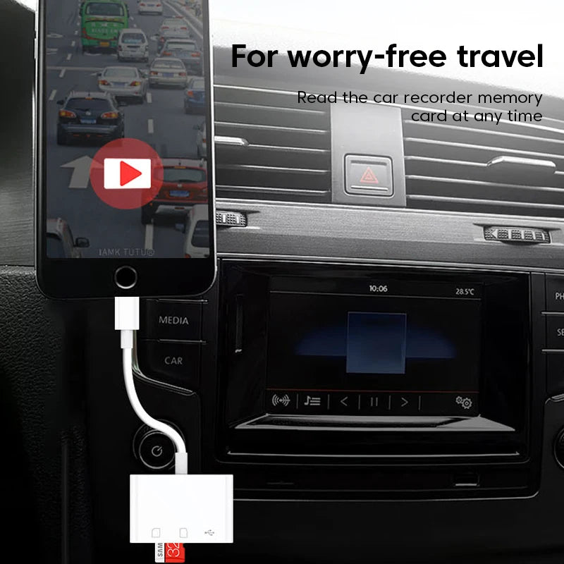 3-in-1 Type-C Card Reader & OTG Adapter