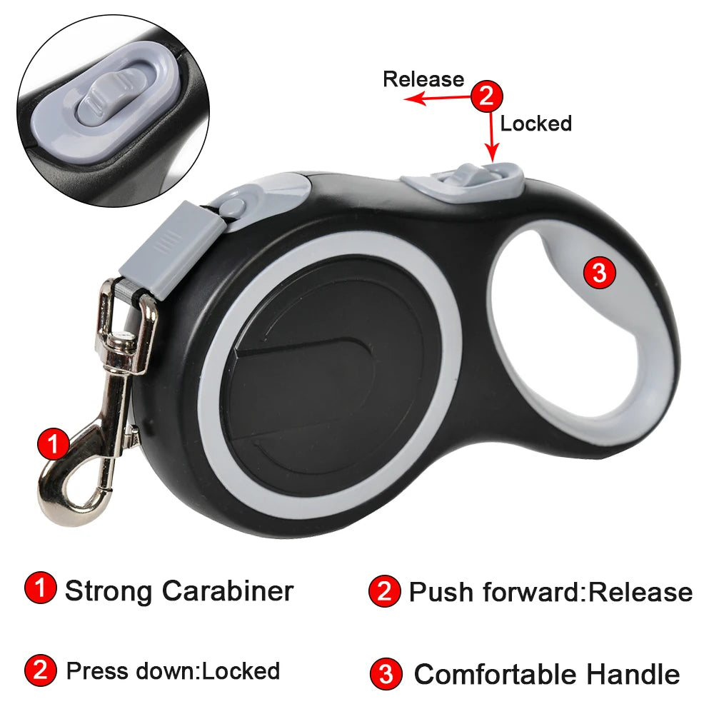 8M Retractable Dog Leash | Heavy-Duty Extendable Pet Training Lead