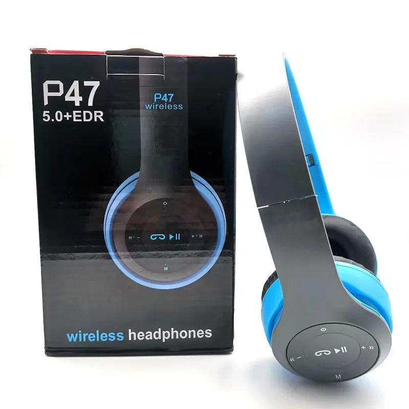 P47 Bluetooth 5.0 Foldable Wireless Headphones