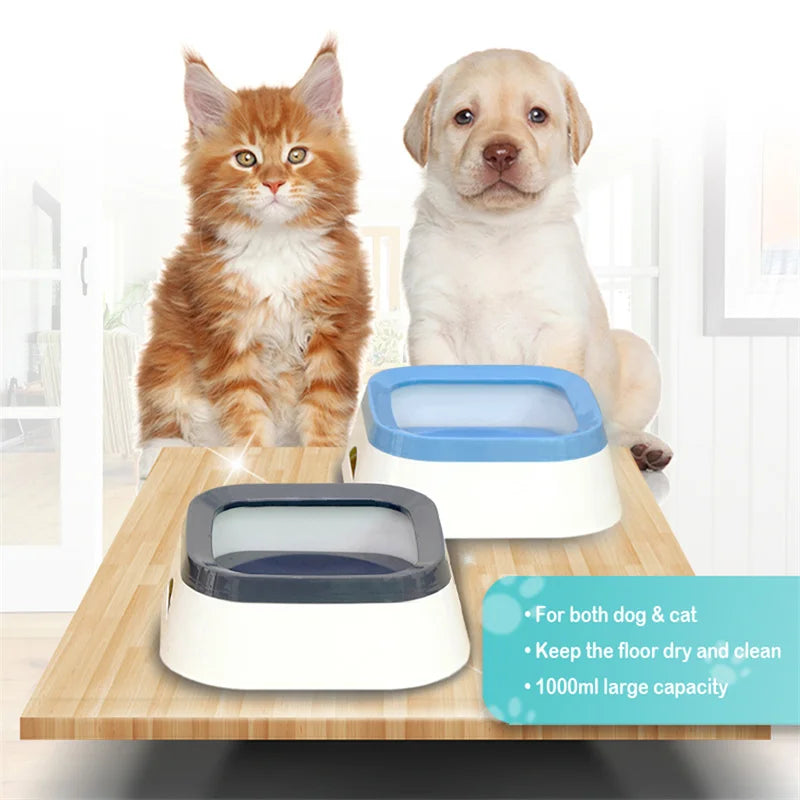 Anti-Splash Dog Water Bowl 1L – No-Spill Pet Drinking Bowl