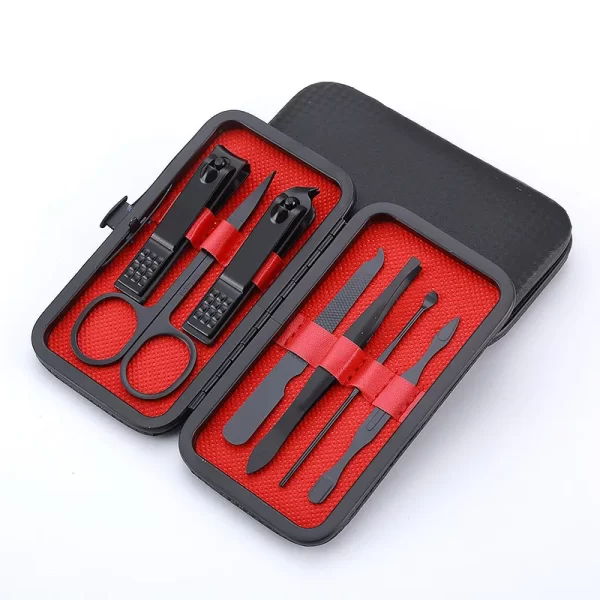 7pcs-24pcs Professional Black Nail Clippers Kit - Ultra Sharp Fingernail and Toenail Cutters for Men and Women - Sturdy Pedicure - Image 13