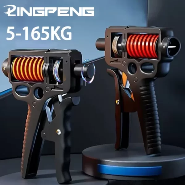 5-165kg Adjustable Heavy-duty Professional Hand Grip Strength Device, Finger Rehabilitation Training Fitness Equipment