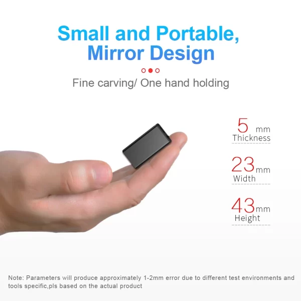 Ultra-Thin Tiny Mini Voice Recorder 4-32GB Digtal Professional Sound Activated Dictaphone Noise Reduce Record 8GB MP3 Player - Image 2